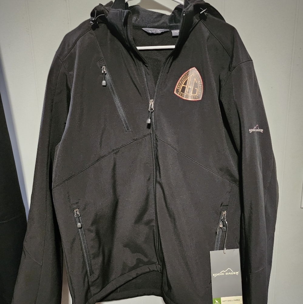 NWT EddieBauer Mens  Engineering,Geologist,Environmental, Soft Shell Parka - Picture 4 of 16